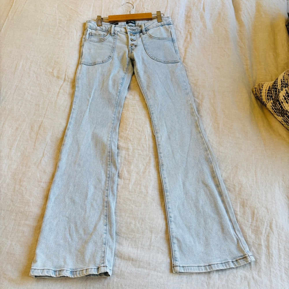Wild Fable‎ Jeans Size 2 Blue Denim Flare Leg